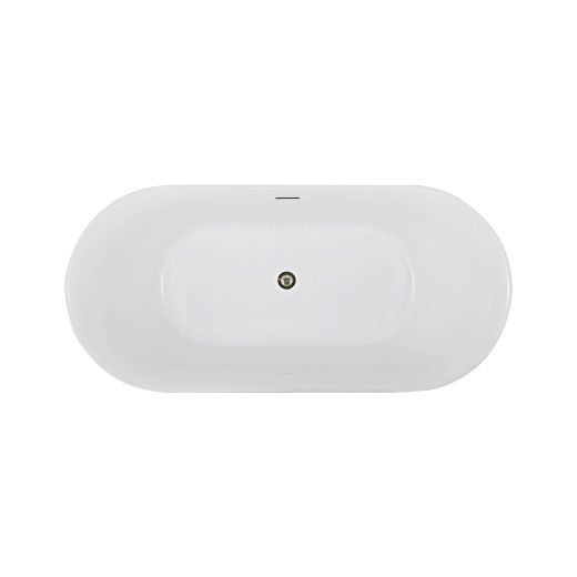 60" Fluted Freestanding Bathtub