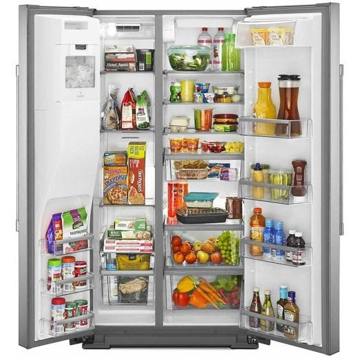 36" 20.6 cu. ft. Counter-Depth Side-by-Side Refrigerator