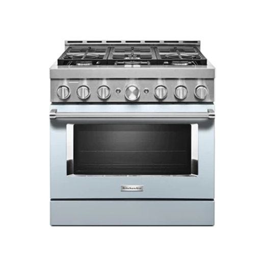 30" Gas Range with Even-Heat™ True Convection Blue