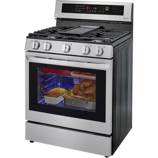 30-inch Freestanding Gas Range with True Convection Technolo