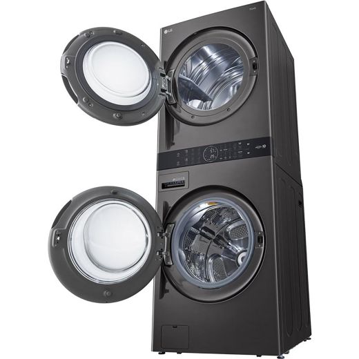 Stacked Washer/Dryer Electric Laundry Center with TurboWash™