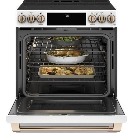 30-inch Slide-in Electric Range with Warming Drawer