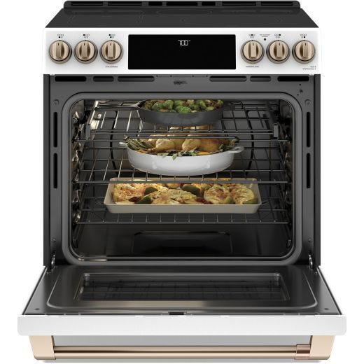 30-inch Slide-in Electric Range with Warming Drawer