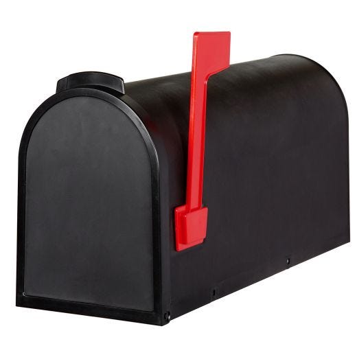 Boîte aux lettres rurale en plastique