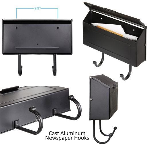 Black Cast Aluminum Mailbox