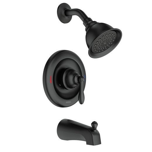 Caldwell Posi Temp Tub Shower Faucet- Matte Black