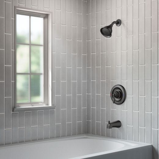 Caldwell Posi Temp Tub Shower Faucet- Matte Black