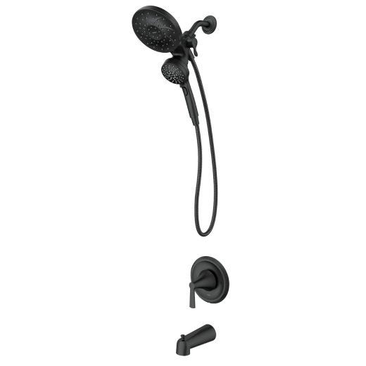 Robinet de Baignoire/Douche Mikah Posi Temp- Noir Mat