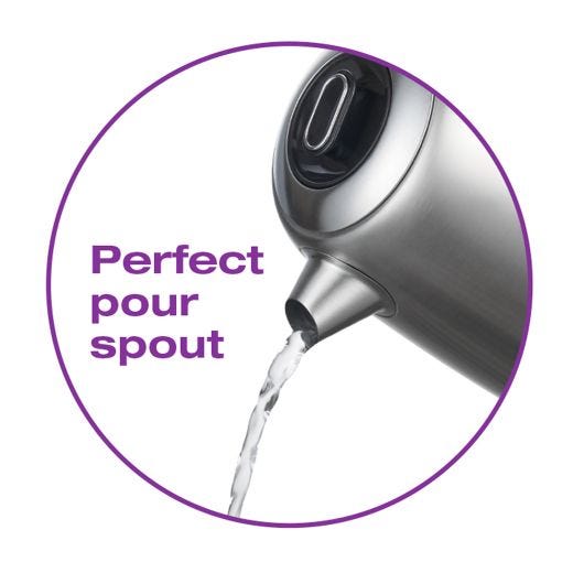 Cordless Stainless Steel Digital Kettle 1.7L