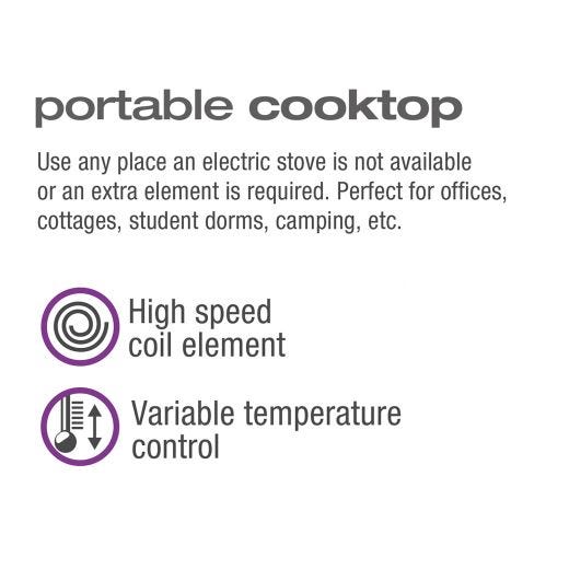 Double Coil Portable Electric Cooktop