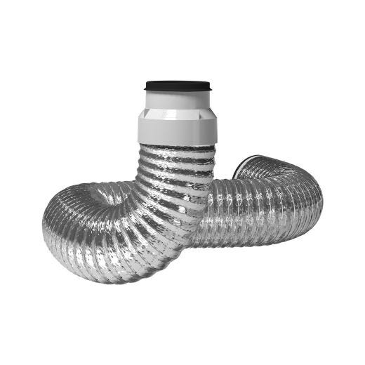 4" x 2' Quick Connect Hook Up T-Flex UL