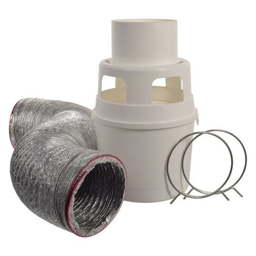 4" x  5' Dryer Kit Indoor - Foil