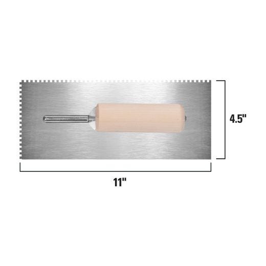 1/8x1/8x1/8 Square Notch Trowel