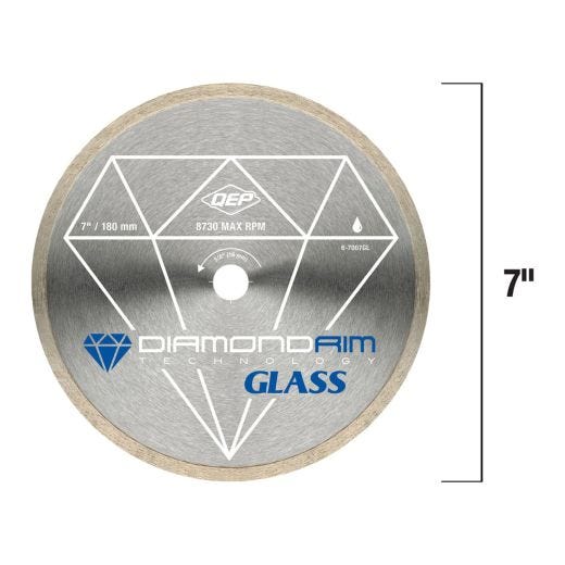 Lame de Coupe pour Verre 7"