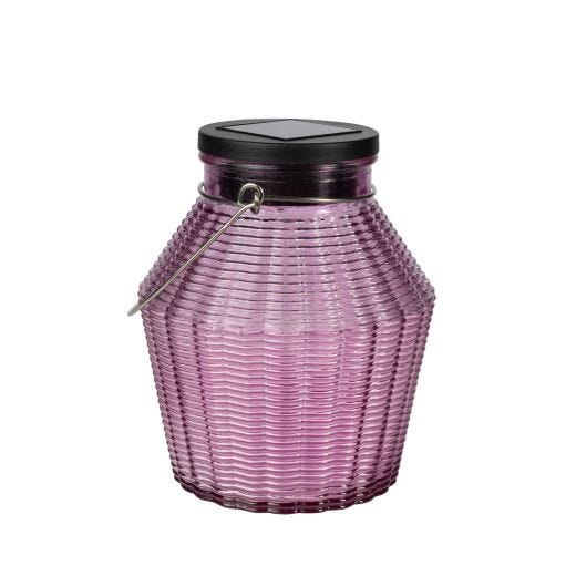 Pot Verre Côtelé Rond Solaire avec Poignée Inox
