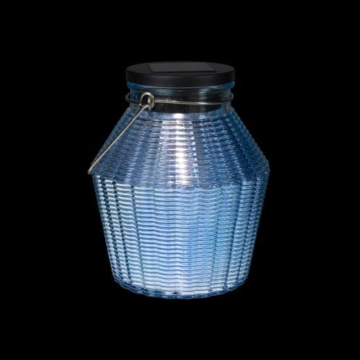 Pot Verre Côtelé Rond Solaire avec Poignée Inox