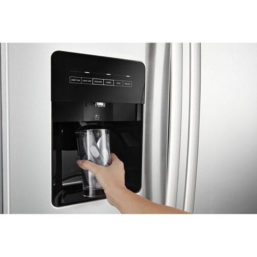 33" 21cu.ft. Side-by-Side Refrigerator w/ Water & Ice