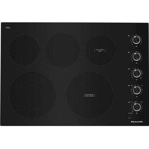 30" Built-in Electric Cooktop with 5 Elements Black