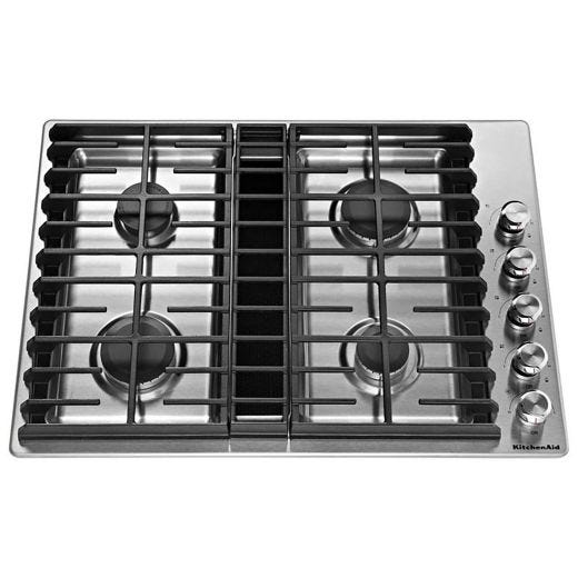 30" Built-in Gas Cooktop with Downdraft