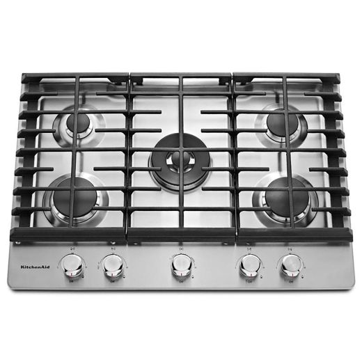 30" Built-In Gas Cooktop with Even-Heat™ Burner Stainless