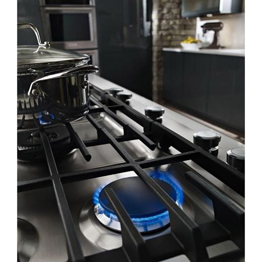 36" Built-in Gas Cooktop with Even-Heat™ Burner Stainless