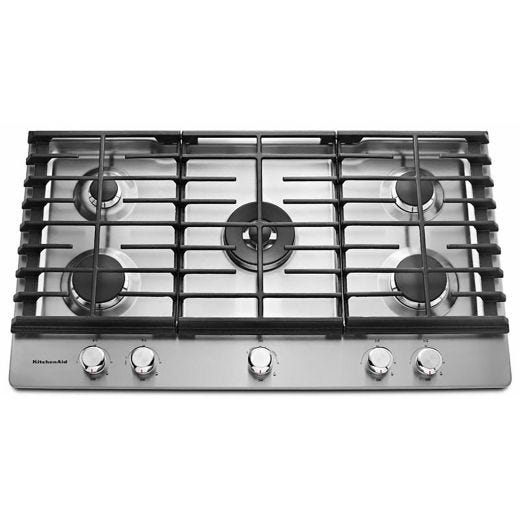 36" Built-in Gas Cooktop with Even-Heat™ Burner Stainless