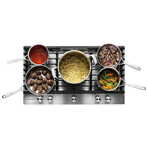 36" Built-in Gas Cooktop with Even-Heat™ Burner