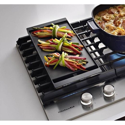 30" Built-in Gas Cooktop with Griddle