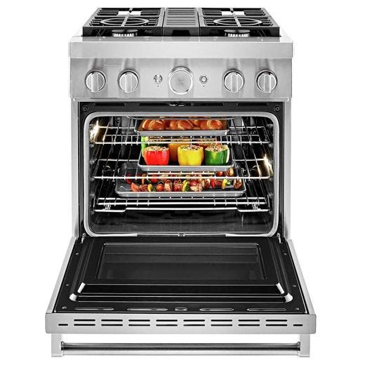 30" Dual Fuel Range w/ Even-Heat™ True Convection Stainless