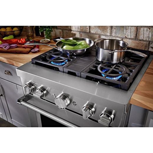 30" Dual Fuel Range w/ Even-Heat™ True Convection Stainless