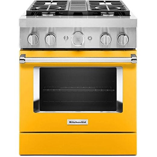 30" Dual Fuel Range w/ Even-Heat™ True Convection Yellow