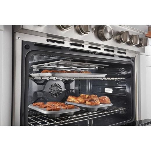 Cuisinière amovible à biénergie de 36po à convection véritab