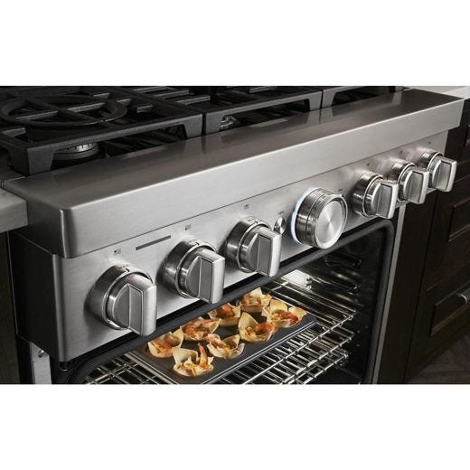 Cuisinière amovible à biénergie de 36po à convection véritab