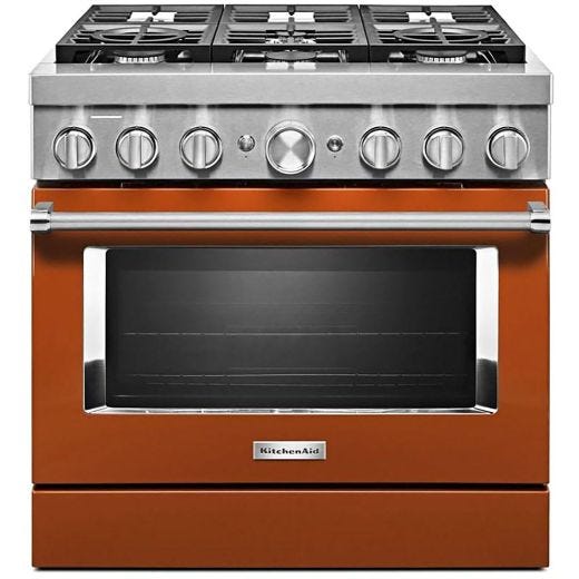 Cuisinière amovible à biénergie de 36po à convection véritab