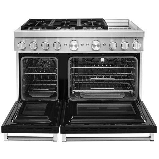 48" Dual Fuel Range w/ Even-Heat™ True Convection Black