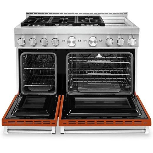 48" Dual Fuel Range w/ Even-Heat™ True Convection Orange
