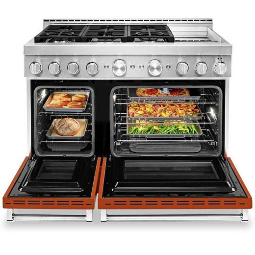 48" Dual Fuel Range w/ Even-Heat™ True Convection Orange