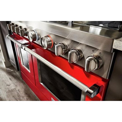 48" Dual Fuel Range w/ Even-Heat™ True Convection Red