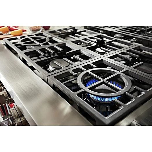48" Dual Fuel Range w/ Even-Heat™ True Convection Red