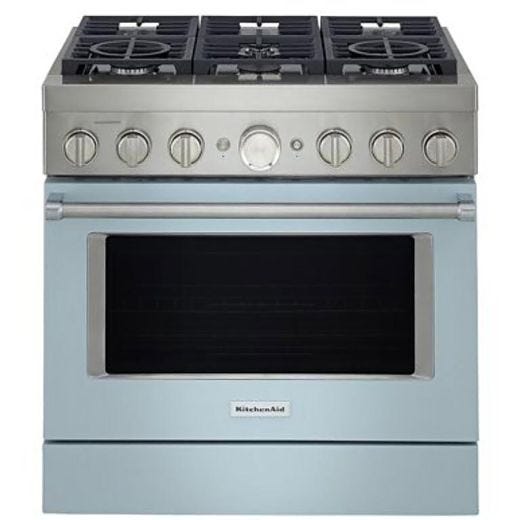 36" Gas Range with Even-Heat™ True Convection Blue