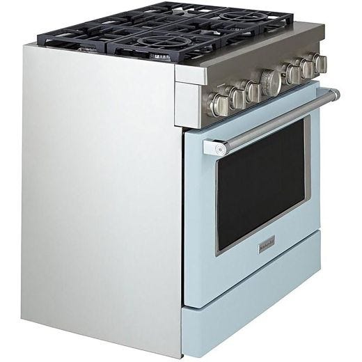 36" Gas Range with Even-Heat™ True Convection Blue