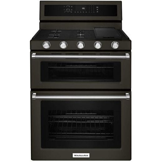 30" 5 Burner Gas Double Oven Convection Range