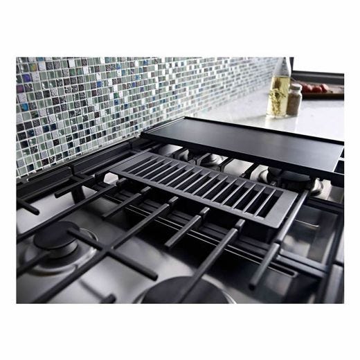 30" 4-Burner Dual Fuel Downdraft Front Control Range