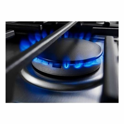 30" 4-Burner Dual Fuel Downdraft Front Control Range
