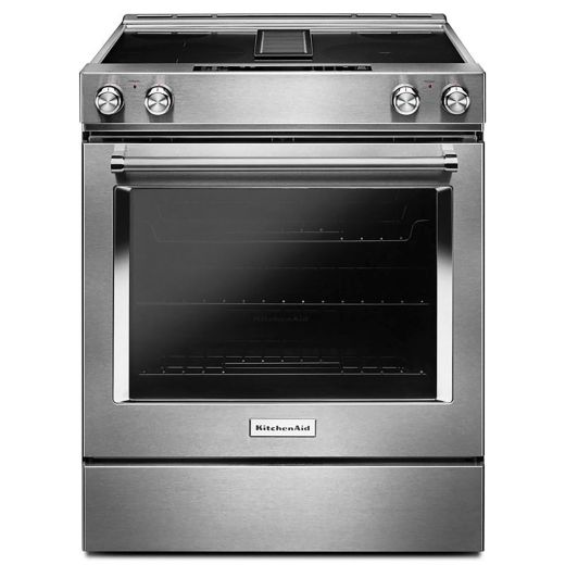 30" Electric Downdraft Front Control Range