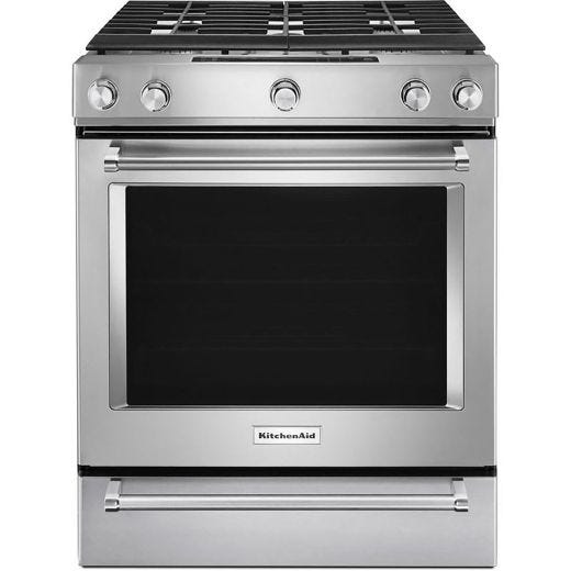 30" 5 Burner Front Control Gas Convection Range