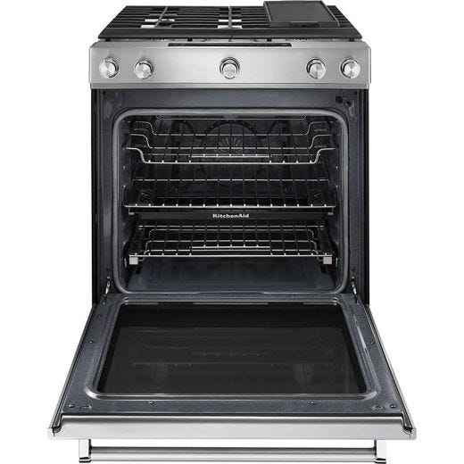 30" 5 Burner Front Control Gas Convection Range