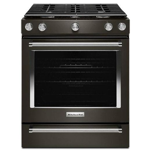 30" 5-Burner Gas Slide-In Convection Range
