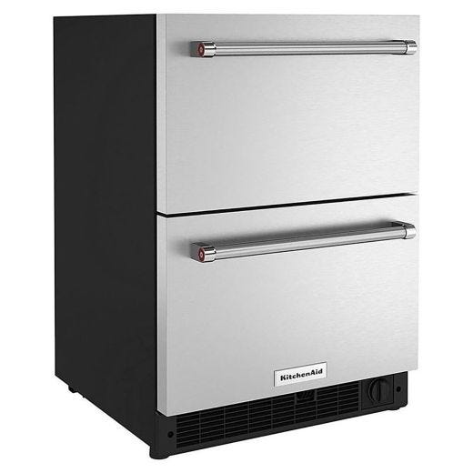 Réfrigérateur/congélateur à tiroirs double sous le comptoir