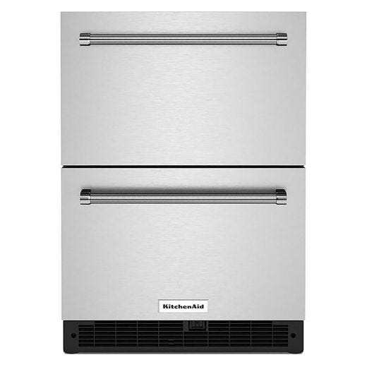 24" Undercounter Double-Drawer Refrigerator Stainless Steel